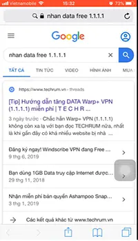 Anh em nhấn chọn “[Tip] Hướng dẫn tăng DATA Warp+ VPN (1.1.1..1) miễn phí